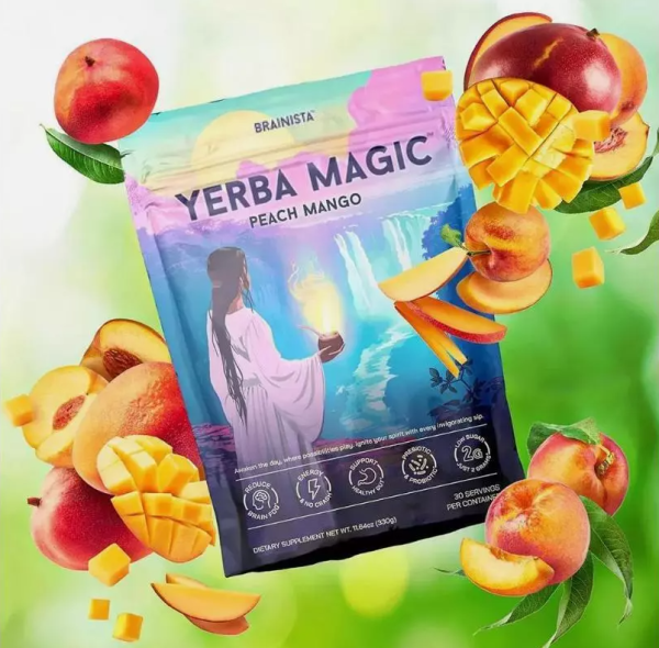 Yerba Magic Yerba Mate Instant Tea Powder - Peach Mango Flavor