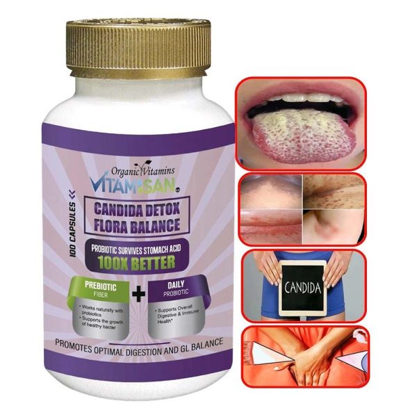 Candida Cleanse capsules for yeast infection support and detox