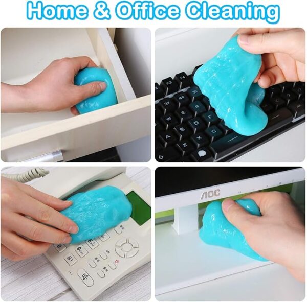 Car cleaning gel slime for interior dust removal and auto detailing